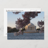 Jefferson Memorial Postkarte (Vorne/Hinten)