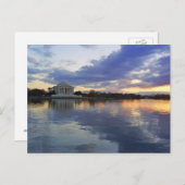 Jefferson Memorial Sunset Postcard Postkarte (Vorne/Hinten)