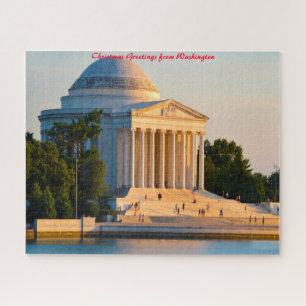 Jefferson Memorial Washington - Weihnachtsgrüße Puzzle