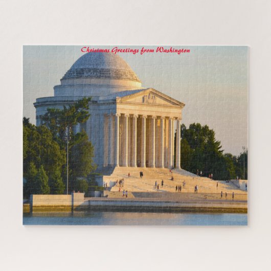 Jefferson Memorial Washington - Weihnachtsgrüße Puzzle (Horizontal)