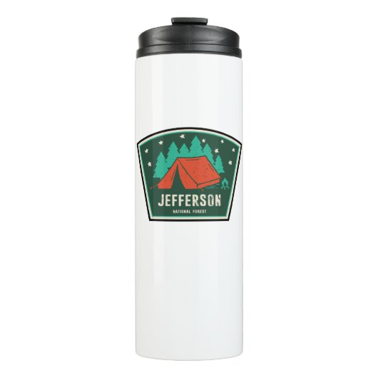 Jefferson National Forest Camping Thermosbecher (Vorderseite)