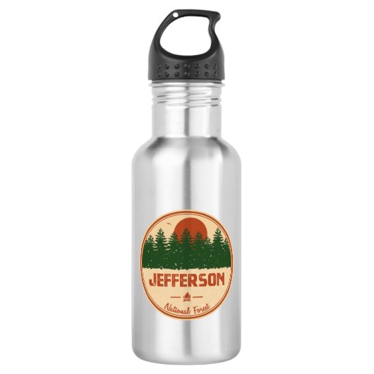 Jefferson National Forest Edelstahlflasche (Vorderseite)