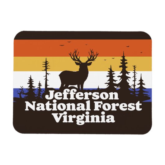 Jefferson National Forest Virginia Magnet (Horizontal)