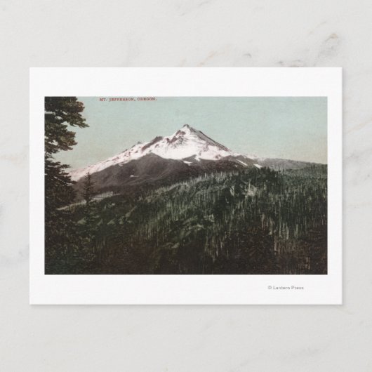 Jefferson, Oregon Mountain View Postkarte (Vorderseite)