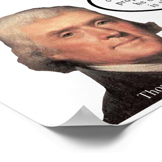 Jefferson Quote Poster (Ecke)