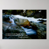 Jefferson Quote Poster - Auge des Felsen (Vorne)