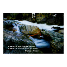 Jefferson Quote Poster - Auge des Felsen