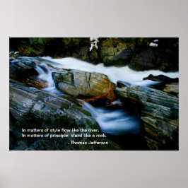 Jefferson Quote Poster - Auge des Felsen