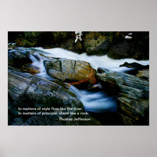 Jefferson Quote Poster - Auge des Felsen (Vorne)