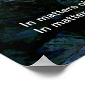 Jefferson Quote Poster - Auge des Felsen (Ecke)