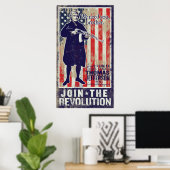 Jefferson Revolution Propaganda Print Poster (Heimbüro)