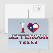 Jefferson �, Texas Postkarte (Vorne/Hinten)