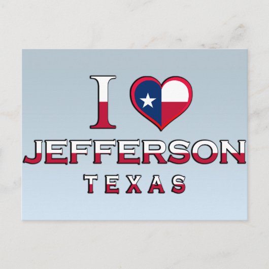 Jefferson �, Texas Postkarte (Vorderseite)