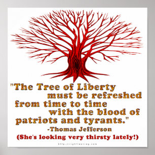 Jefferson Tree of Liberty Poster
