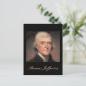 Jefferson Zitat Postcard Postkarte (Stehend Vorderseite)