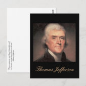 Jefferson Zitat Postcard Postkarte (Vorne/Hinten)