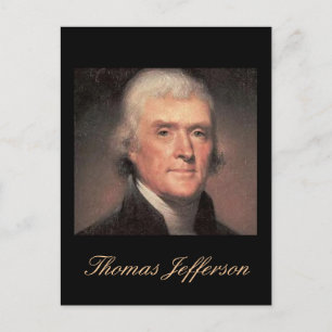 Jefferson Zitat Postcard Postkarte