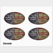 Jefferson Zitat über die große Regierung Ovaler Aufkleber (Blatt)