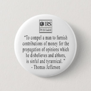 Jefferson-Zitatknopf Button