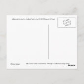 Jefferson's Monticello... der Hinterhof im April.. Postkarte (Rückseite)