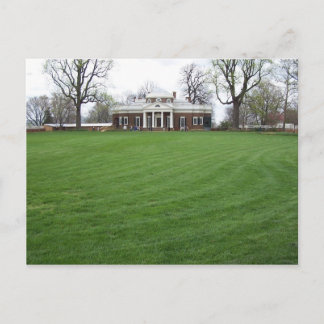 Jefferson's Monticello... der Hinterhof im April.. Postkarte