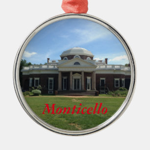 Jeffersons Monticello-Ornament Silbernes Ornament