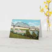 Jeffersonville, Indiana Bridge over Ohio 1920 Karte (Gelbe Blume)