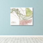 JEFFERSONVILLE, INDIANA: KARTE LEINWANDDRUCK (Insitu (Holzboden))