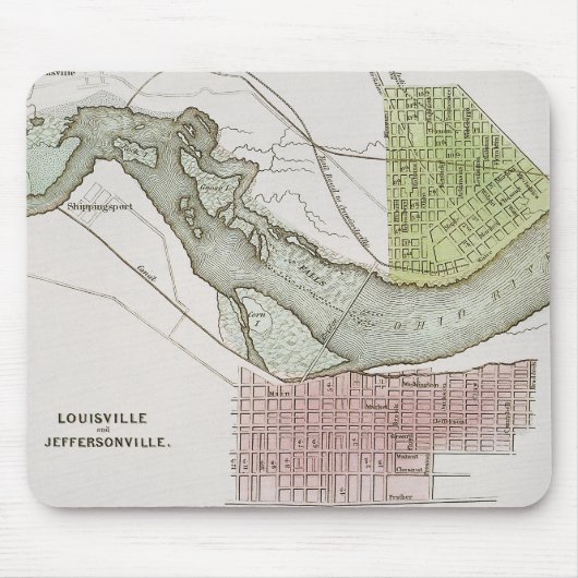 JEFFERSONVILLE, INDIANA: KARTE MOUSEPAD (Vorne)