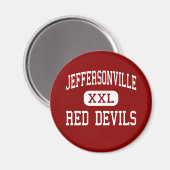 Jeffersonville - Red Devils - Jeffersonville Magnet (Vorderseite/Rückseite)