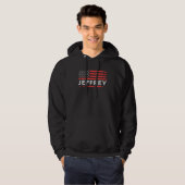 JEFFREY AMERIKANISCHE FLAGGE FÜR JEFFREY HOODIE (Vorne ganz)