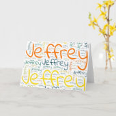Jeffrey Karte (Gelbe Blume)