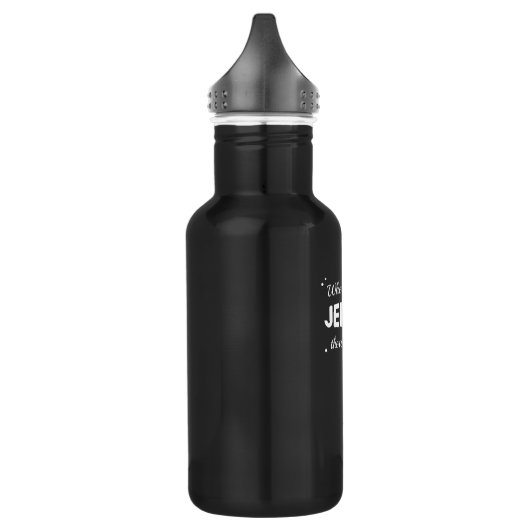 Jeffrey Name Sprichwort Design for Proud Jeffreys Edelstahlflasche (Links)