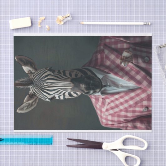 Jeffrey the Zebra Seidenpapier (Handwerk)