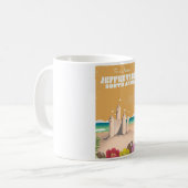 Jeffreys Bay South Africa Vintage Travel Poster Kaffeetasse (Vorderseite Links)