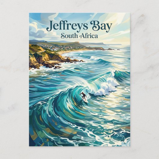 Jeffreys Bay Südafrika Postkarte (Vorderseite)