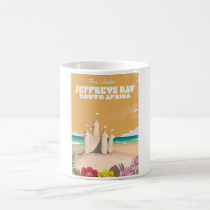 Jeffreys Bay Südafrika Vintage-Reiseposter Kaffeetasse