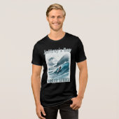 Jeffrey's Bay Surfing Adventure Tri-Blend Shirt (Vorderseite voll)