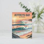 Jeffreys Bay Surfstrände Südafrika Postkarte (Stehend Vorderseite)