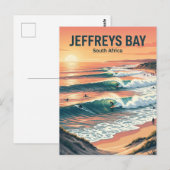 Jeffreys Bay Surfstrände Südafrika Postkarte (Vorne/Hinten)