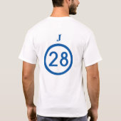 jeffsoccer 28 T-Shirt (Rückseite)