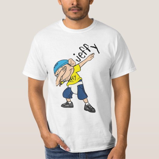 Jeffy Dabbing Funny SML T-Shirt (Vorderseite)