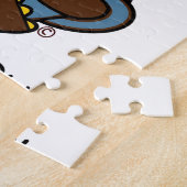 Jeffy die nervöse Eulen-Blau-Tasse Puzzle (Seite)