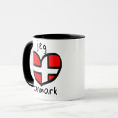 Jeg Elsker Danmark Tasse (Vorderseite Links)