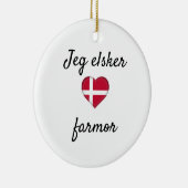 Jeg elsker Farmor Keramik Ornament (Rechts)