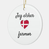 Jeg elsker Farmor Keramik Ornament (Links)