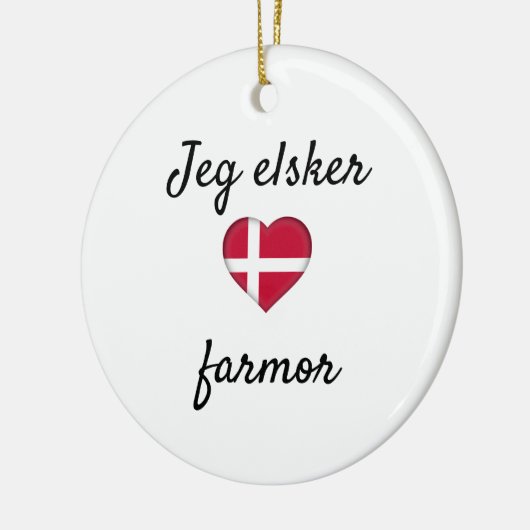Jeg elsker Farmor Keramik Ornament (Links)