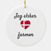 Jeg elsker Farmor Keramik Ornament (Hinten)