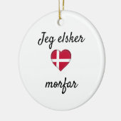 Jeg elsker morfar keramik ornament (Links)