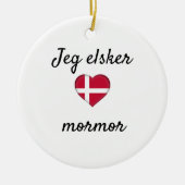 Jeg elsker mormor keramik ornament (Vorne)
